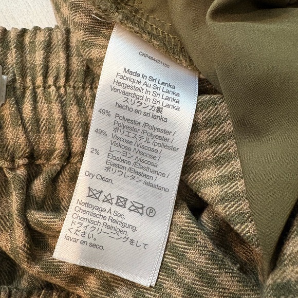 Huston Pull-On Tapered Pants in Zander Gingham Plaid, Sz M - Picture 14 of 14